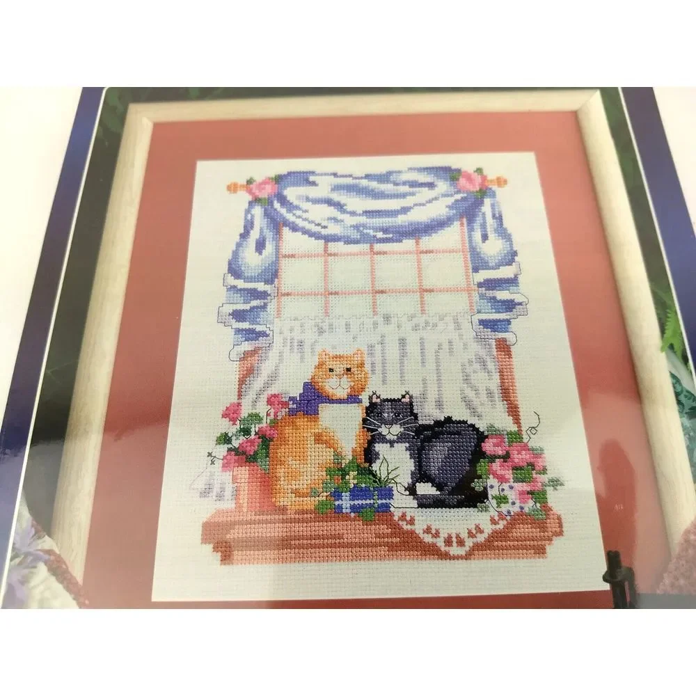 Designs For The Needle Counted Cross Stitch Kit Cat Friends Signature Series NOS